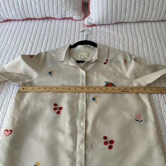 Sézane TOMBOY SHIRT ITALIE SZ 40 gently used - Picture 6 of 10